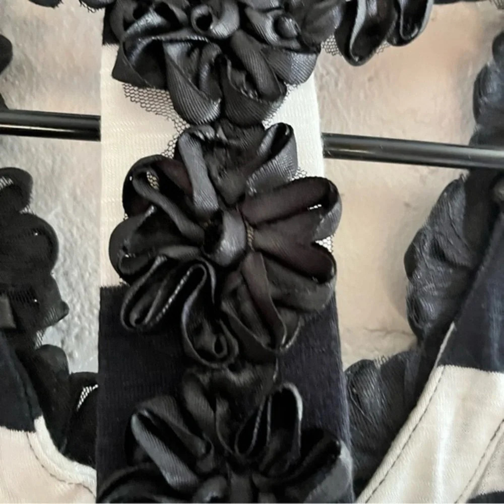 INC Black and White Racerback Top - Picture 6 of 7